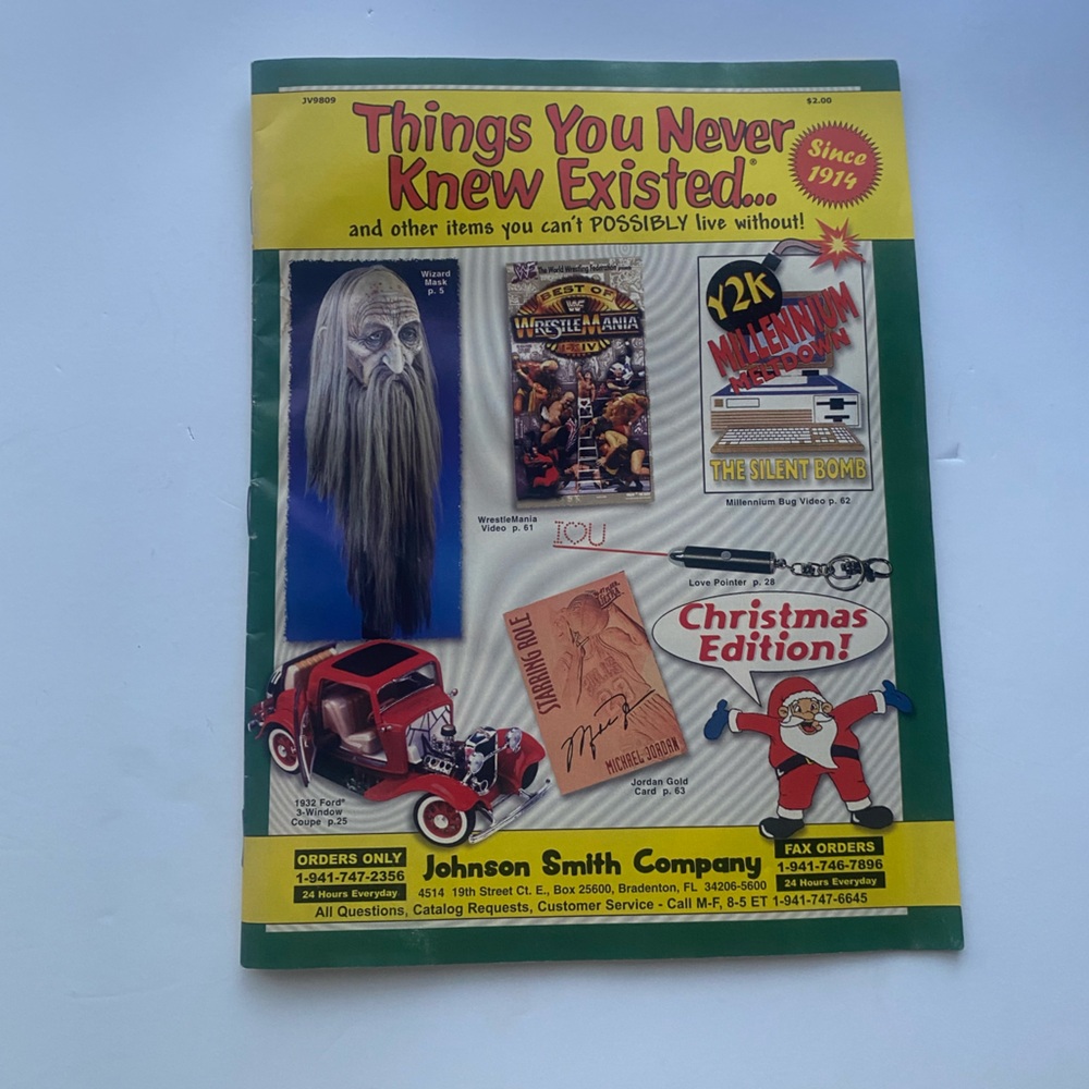 Johnson Smith Things You Never Knew Existed…catalog 1998 vintage 90s